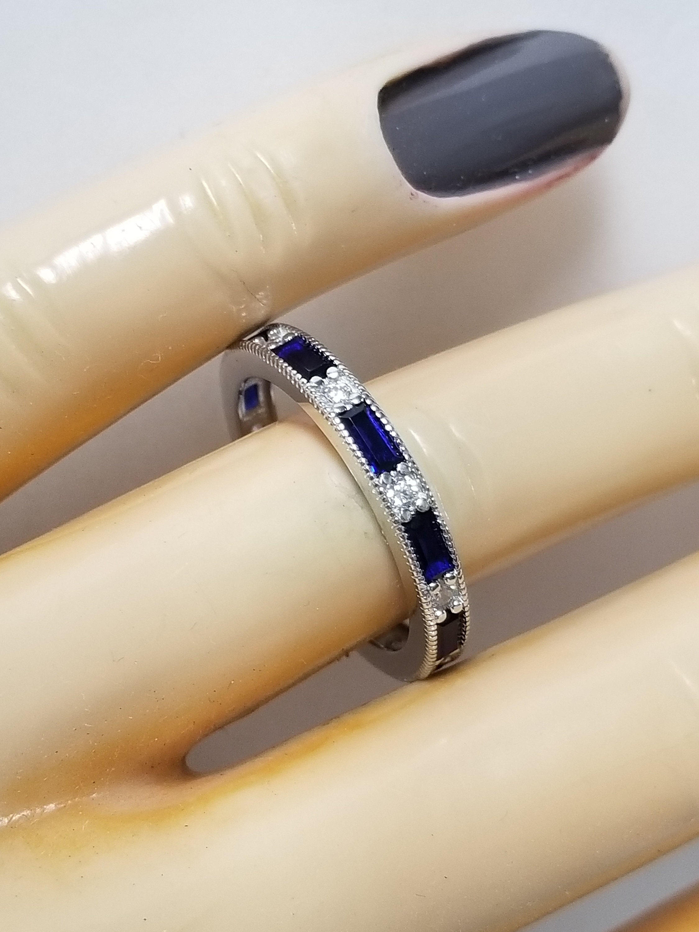 Set Stack 3 Rings Size 6 8 or 9 Estate Sterling Silver 925