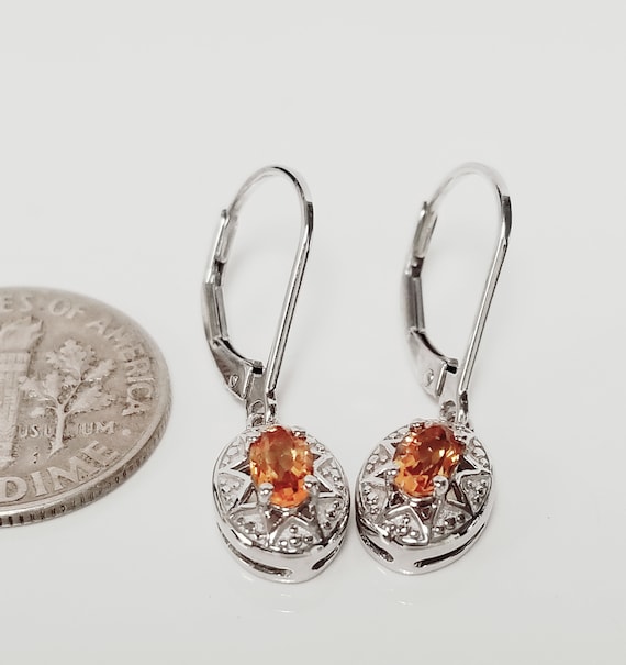 Boucles D'oreilles En Argent 925 Avec Diamants Naturels - Poids Total 0.10 Ct - Fabriqué Main En Inde