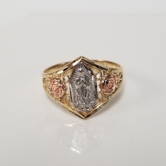 10k Gold Heart with Center CZ and Filigree Side Ring 10k Gold Heart with Center CZ and Filigree Side Ring