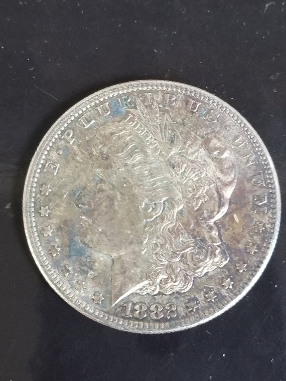 Old 1882 S Morgan Silver Dollar USA Coin San Francisco Mint