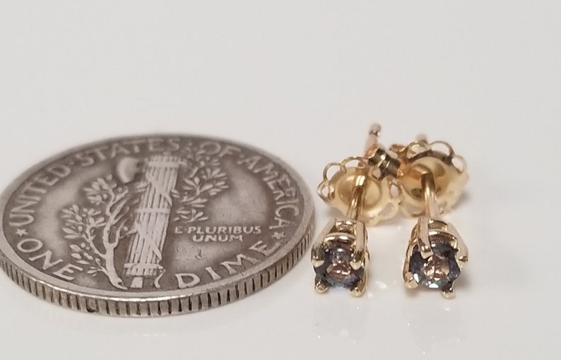 3mm 14k gold stud earrings