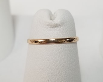 Size 3.25 Estate 14k Yellow Gold Baby Ring 1mm Band Midi G18