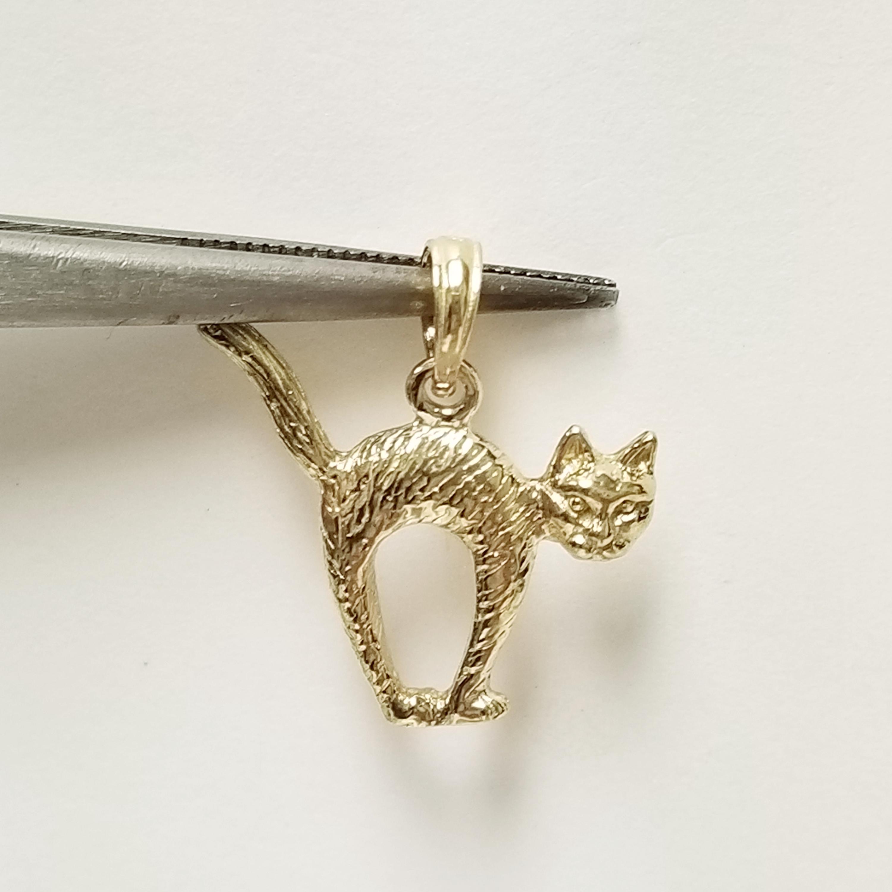 3/4インチ エステート 10K イエローゴールド ハロウィン スプーキード