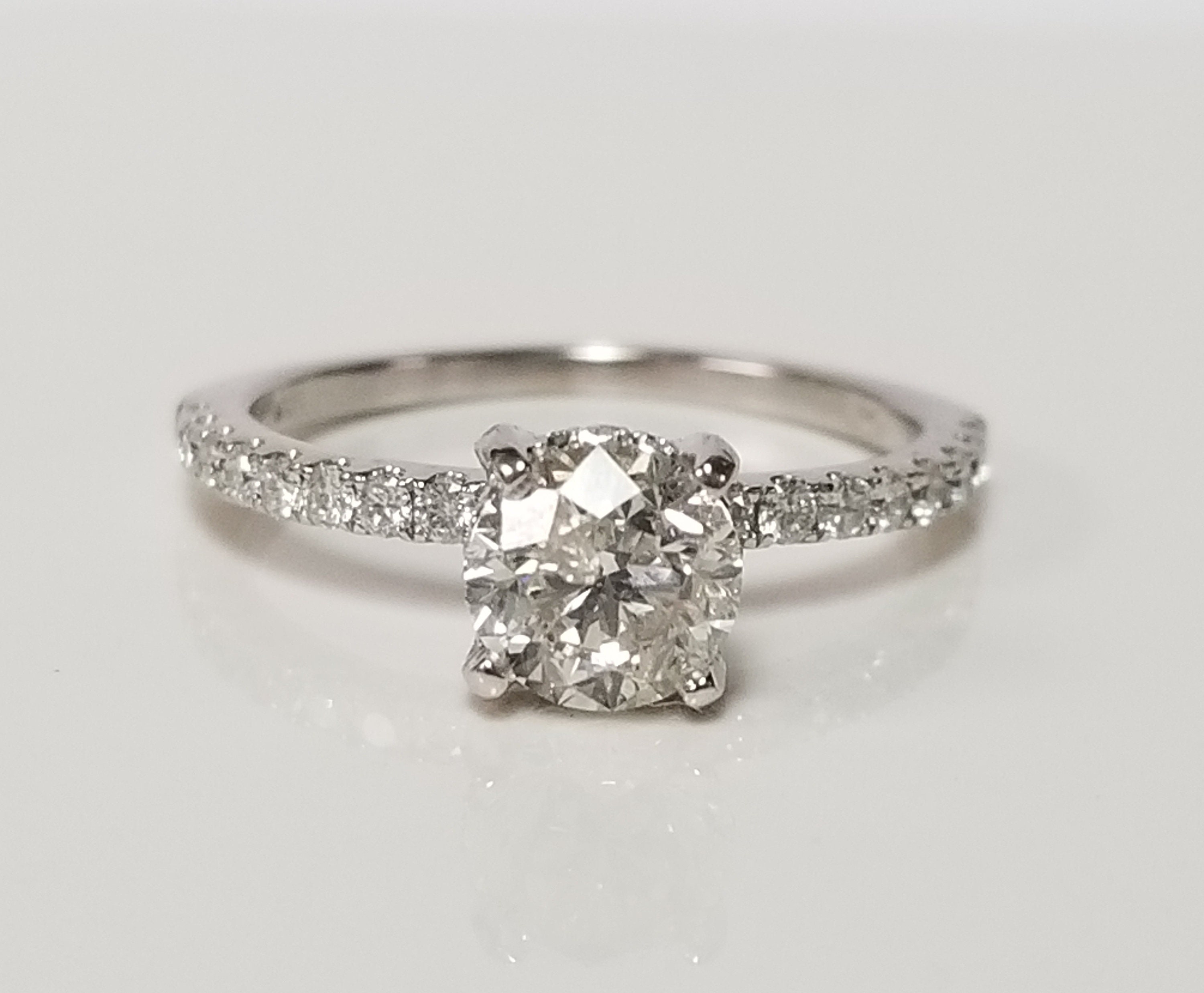 Anello Donna Fidanzamento/anniversario In Oro Bianco Placcato Con Zirconi – Taglia 6 - Foto 3