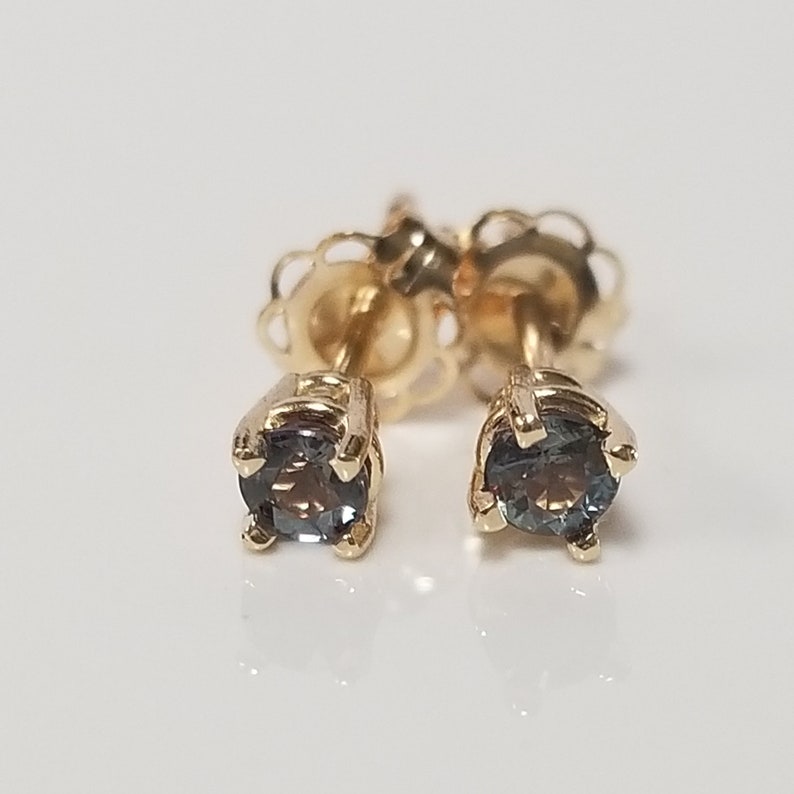 3mm 14k gold stud earrings