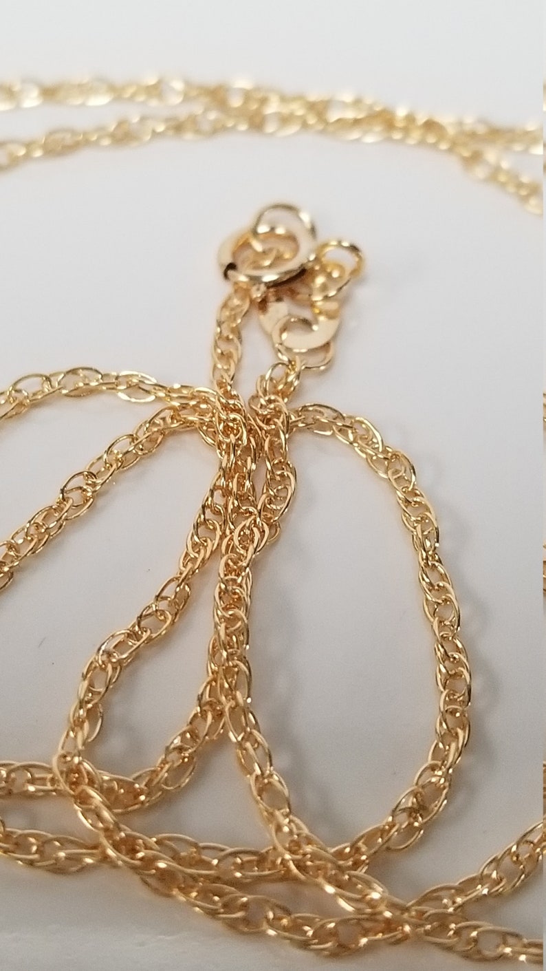 Estate 14k 1/20 Yellow Gold Filled Rope Double Link 1.5mm - Etsy