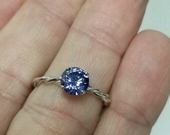 Size 5 6 7 8 9 Estate Sterling Silver 925 Created 1ct Size 5 6 7 8 9 Estate Sterling Silver 925 Created 1ct