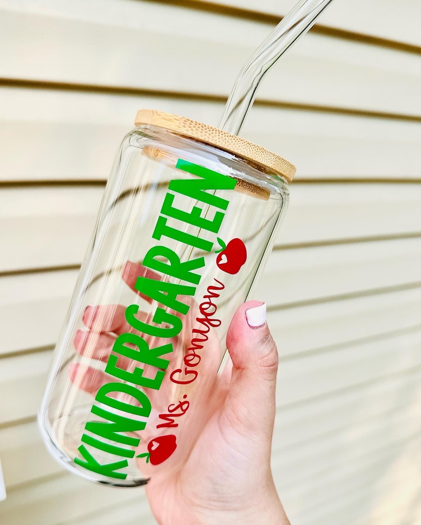 Teacher Custom Glass Cup, End of the Year Gift, Teacher Gift, Cup With ...