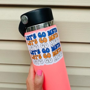 Let’s Go Mets Kiss Cut Sticker, Baseball Lover Sticker, Mets Sticker, Peel and Stick Sticker, Kiss Cut Sticker, Mets Stickers