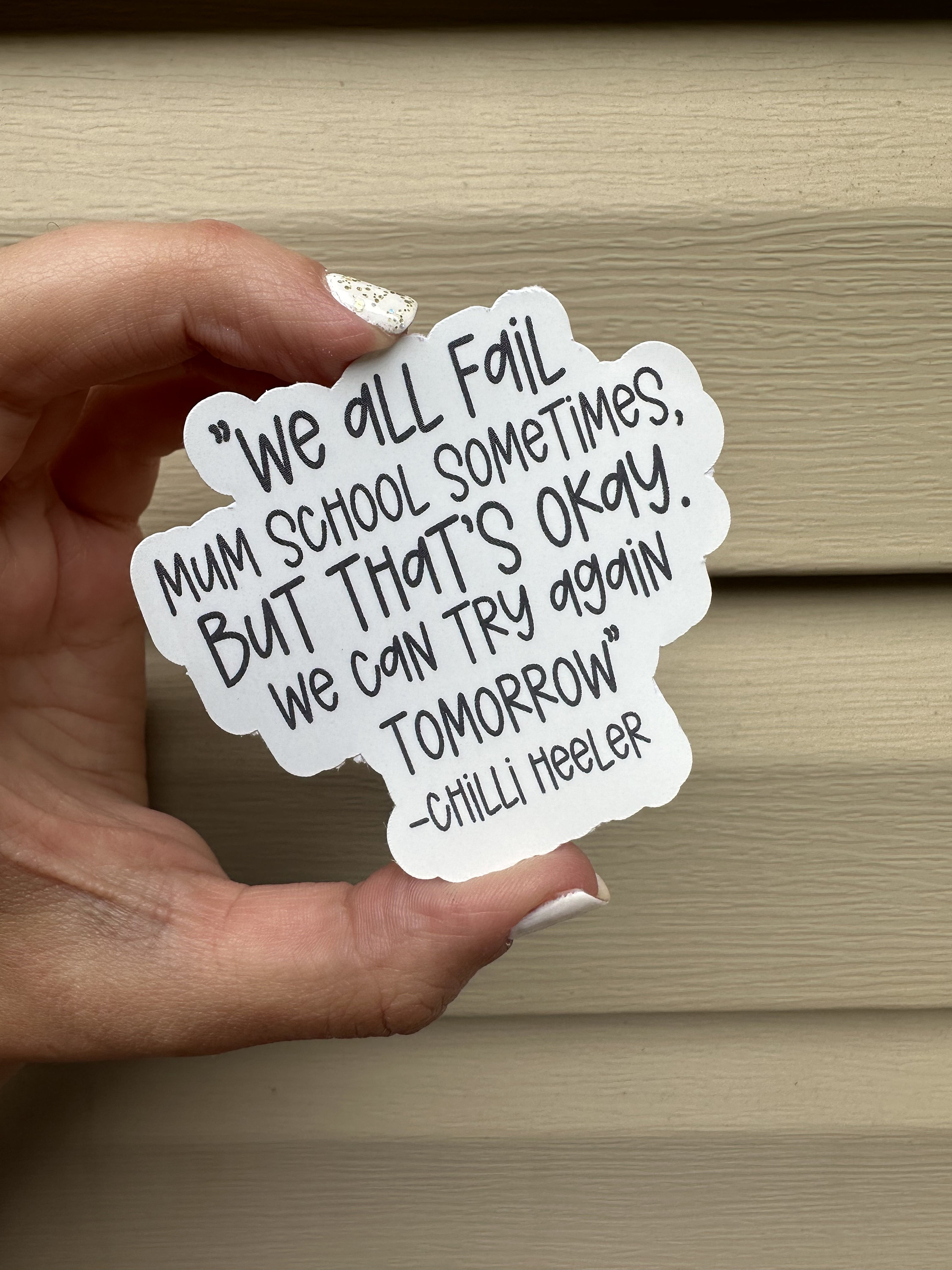 Chilli Heeler Kiss Cut Sticker, Bluey Quote Sticker, Peel and Stick