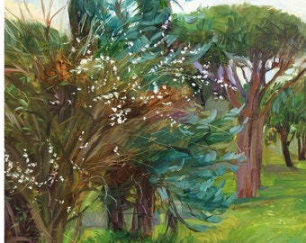 公園の油絵 油絵風景画 絵画 風景 （1） 油絵風景画 絵画(油絵) Zx Paintings for Sale