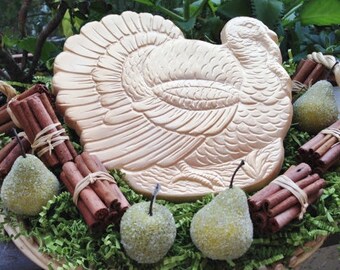Thanksgiving Decor Chocolate Turkey Centerpiece with Gourmet Nuts for Hostess Gift, Holiday Decor