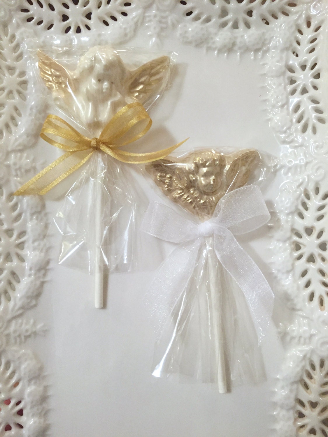 Angel Chocolate Lollipop Favors for Baptism, Christening, Birthday ...