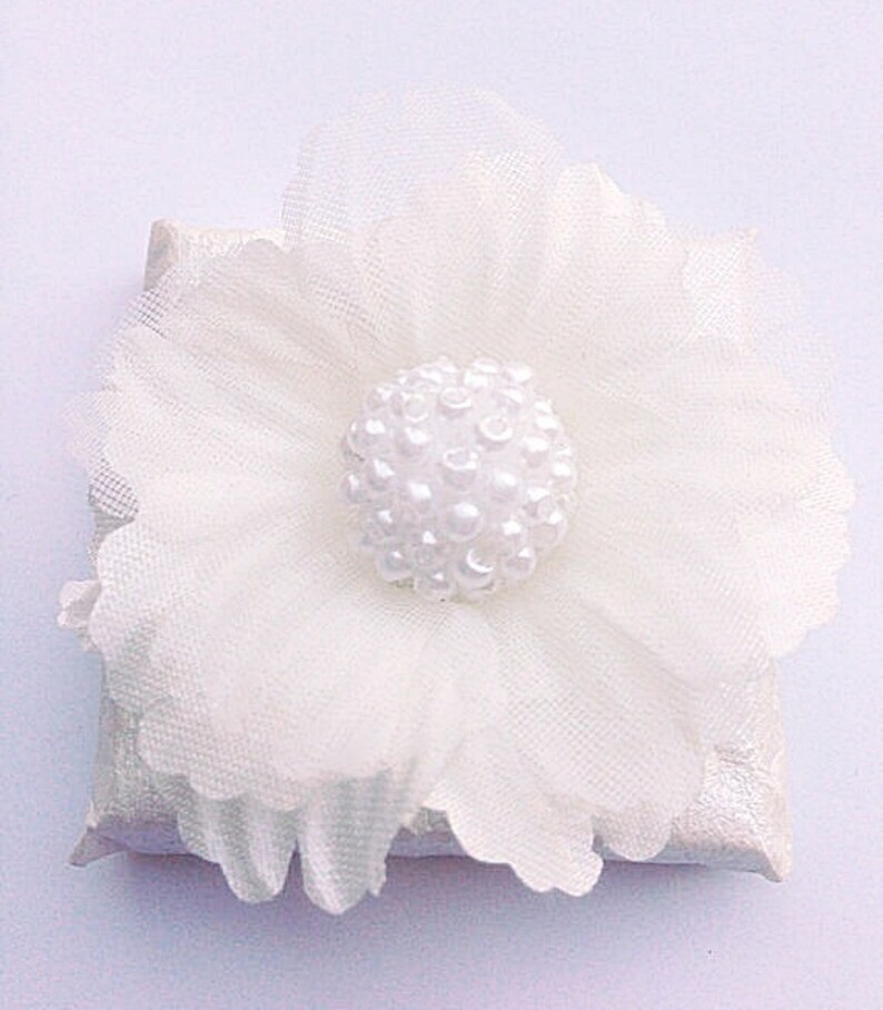 Winter Wedding Favors Chocolates With Unique Silk Flower Etsy