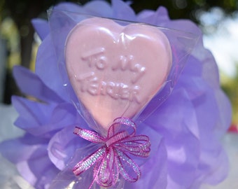 12 Heart Shaped Valentine's Day Chocolate Gift Lollipop for Teacher