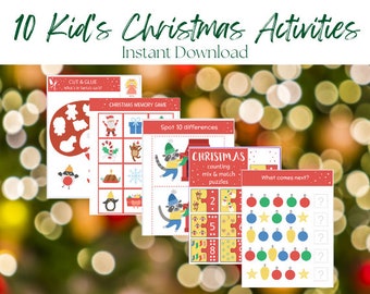 Tic Tac Toe Christmas Kid's Printable Game / Instant - Etsy