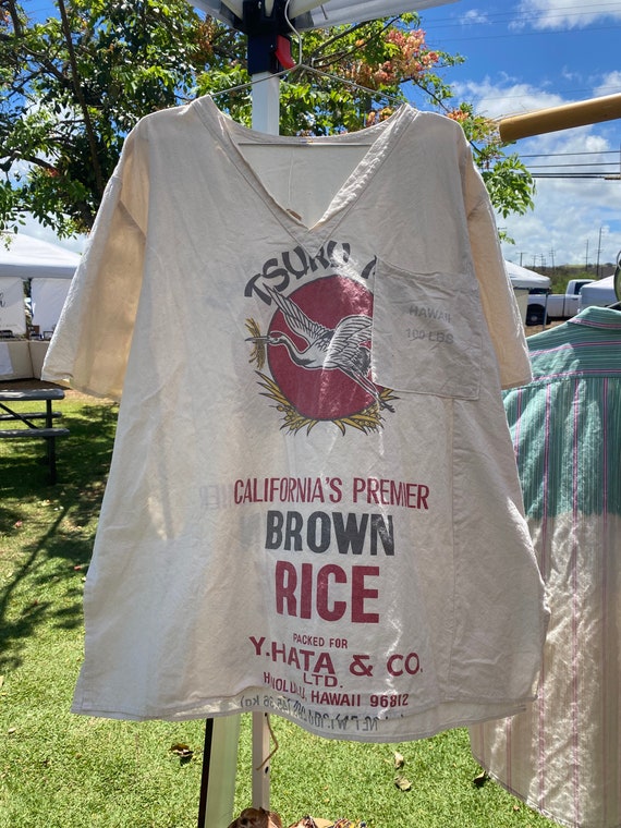 XL 1960’s Vintage Rice Bag Shirt