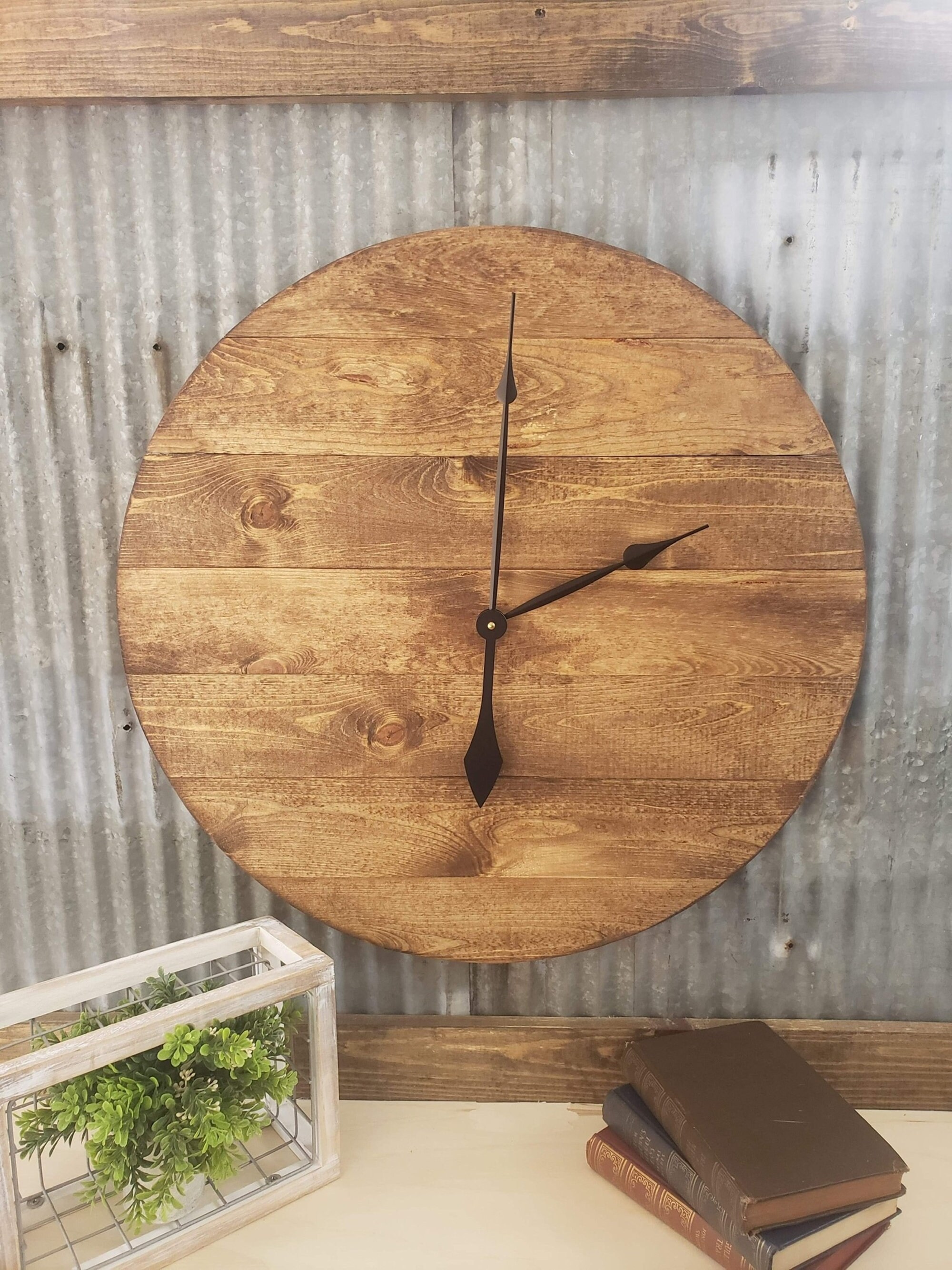 Leere Holz Uhr gebeizt Uhr DIY Uhrnatürliche Uhr leere Etsy