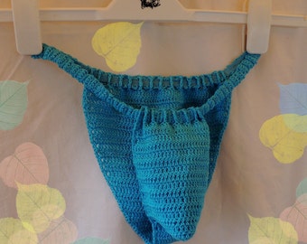 Men bikini, crochet swimsuit, sexy beach bottom