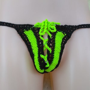 Men Thong, Hot Bikini Men Sexy Micro Thong, Men's Underwear, Crochet