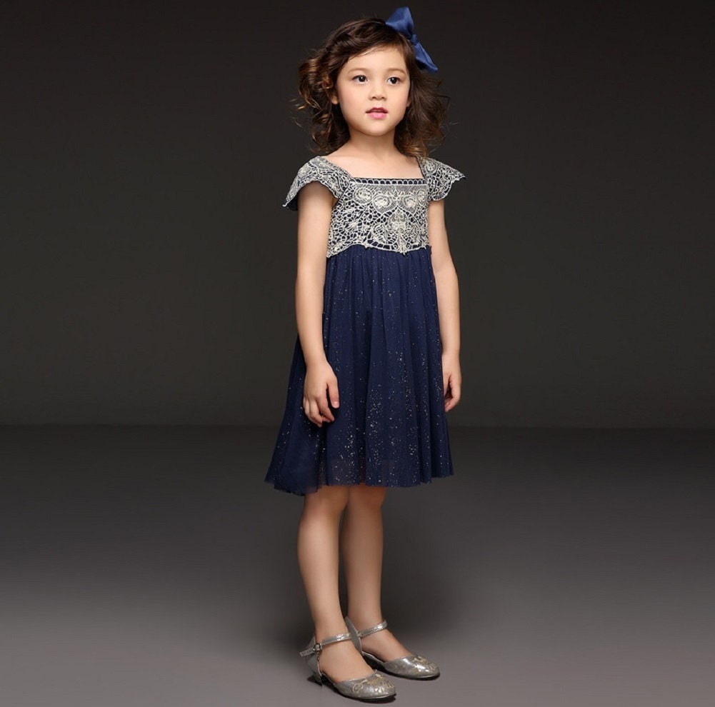 Navy Gold Lace Girl Dress, Navy Flower Girl Lace Dress, Girl Lace Dress, Girl Birthday Party Dress, Ribbon Sash Dress D22 - Etsy Navy Gold Lace Girl Dress, Navy Flower Girl Lace Dress, Girl Lace Dress, Girl Birthday Party Dress, Ribbon Sash Dress D22 - Etsy