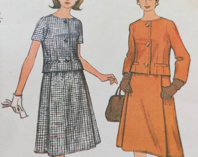 1950s Sewing Pattern Mccalls 8315 Digby Morton Pleated Skirt Fitted ...