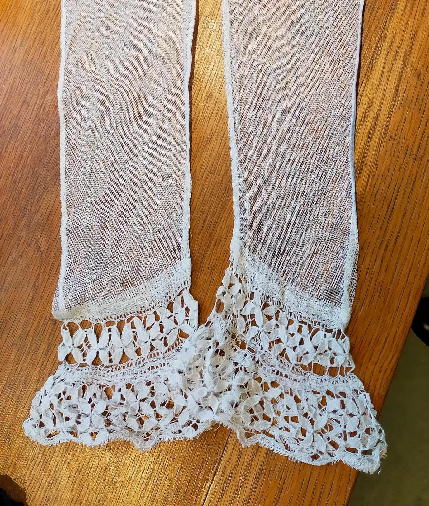 Rare Bedfordshire Lace Sleeves 1800s, Victorian, White Lace - Etsy
