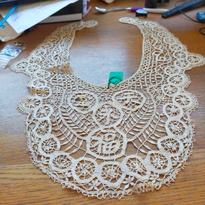 Florence White Hand Beaded Scallop Lace | The maker society