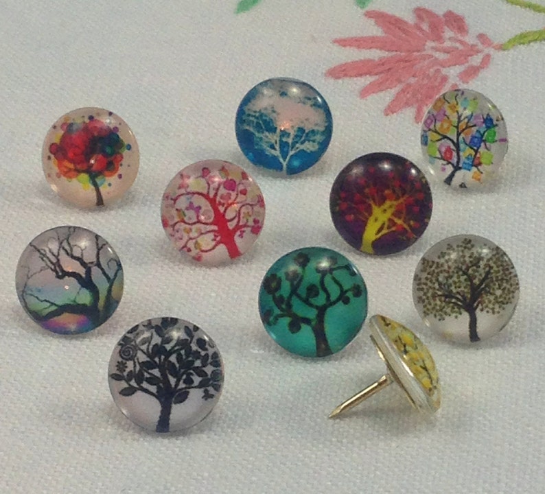 Decorative Push Pins Tree Push Pins Teachers Gift Tree Etsy UK