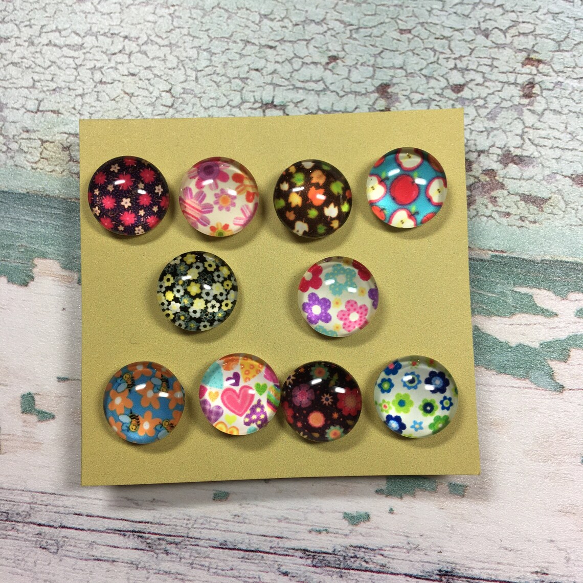 Decorative Push Pins Retro Push Pins Cork Board Pins Retro Etsy