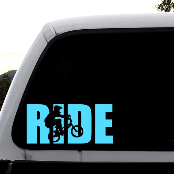 BMX Bike Decal, BMX Rider, BMx Bike Sticker, BMX Mom Car Decal, Mountain Bike Decal, Bicycle Chick Sticker, Bmx Gift, Biker Laptop Decal