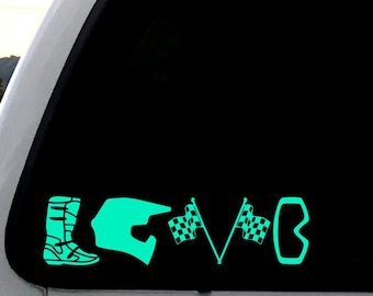 Motocross Aufkleber, Motorrad Liebe, Moto Mom, Moto Babe, Dirt Bike Liebe, Küken, die reiten, Brap Vinyl Aufkleber, Dirt Biking Auto Aufkleber, OffRoad