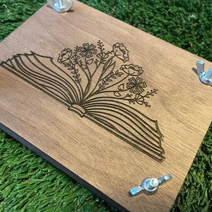 Book Lovers Flower Press, Craft Project for Kids and Adults, Floral Resin Craft Supply, Compact Herb Press, Gifts for Her, Daughter Birthday