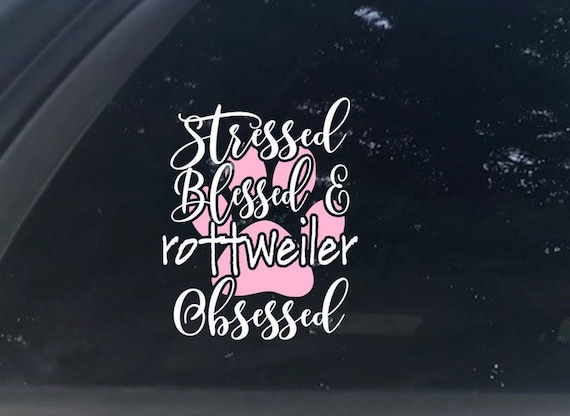 Rottweiler Mom Gift, Rottie Lover Decal, Love My Dog Sticker, Dog Vinyl Sticker, Dog Decal, Dog Owner Gift, Rottweiler Mug Decal, Dog Gift