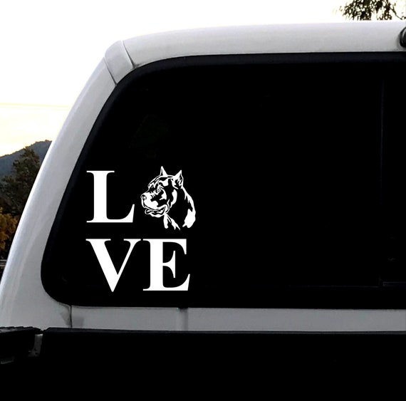 Cane Corso Decal Italian Mastiff Dog Love Decal Big Dog Sticker Mastiff Laptop Decal Love Sticker Rescue Dog Large Breed Rescue Puppy