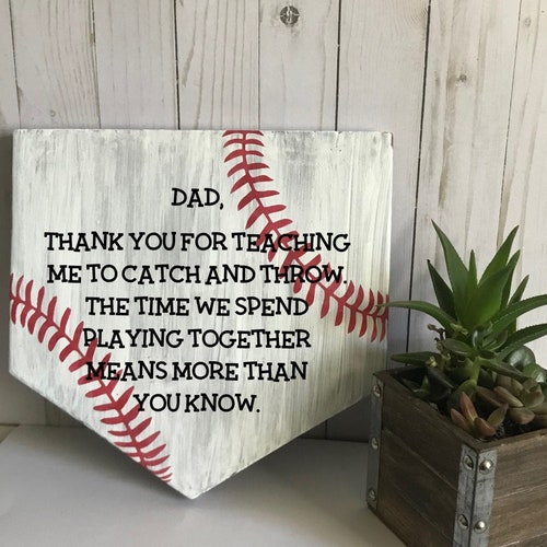 Baseball Fathers Day Gift for Dad Gift From Kids to Dad Etsy