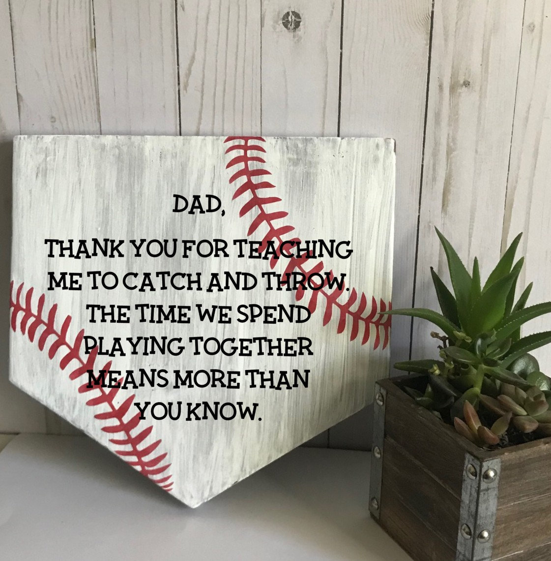 Baseball Fathers Day Gift For Dad Gift From Kids To Dad Etsy