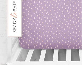 lavender fitted crib sheet