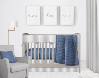 Striped Crib Bedding Etsy