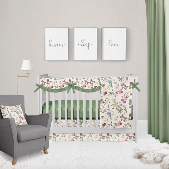 wildflower crib bedding