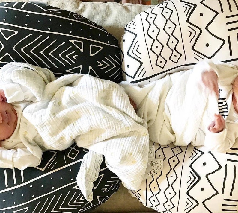 Black Mudcloth Nursing Pillow Cover Nursing Pillow Cotton Etsy