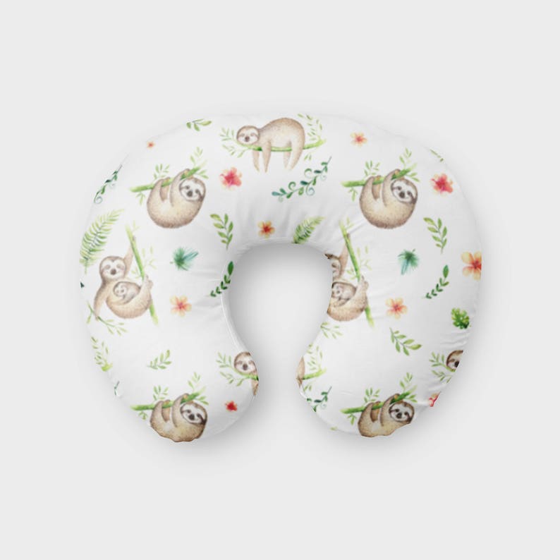 Tropical Sloth Nursing Pillow Cover Nursing Pillow Sloth | Etsy