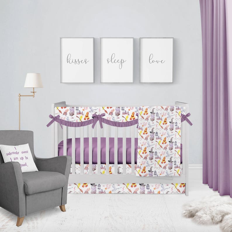 Violet Harry Potter Baby Bedding Crib Set Crib Bedding HP Etsy