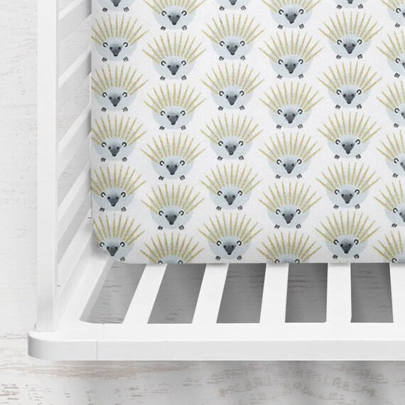 hedgehog crib sheet