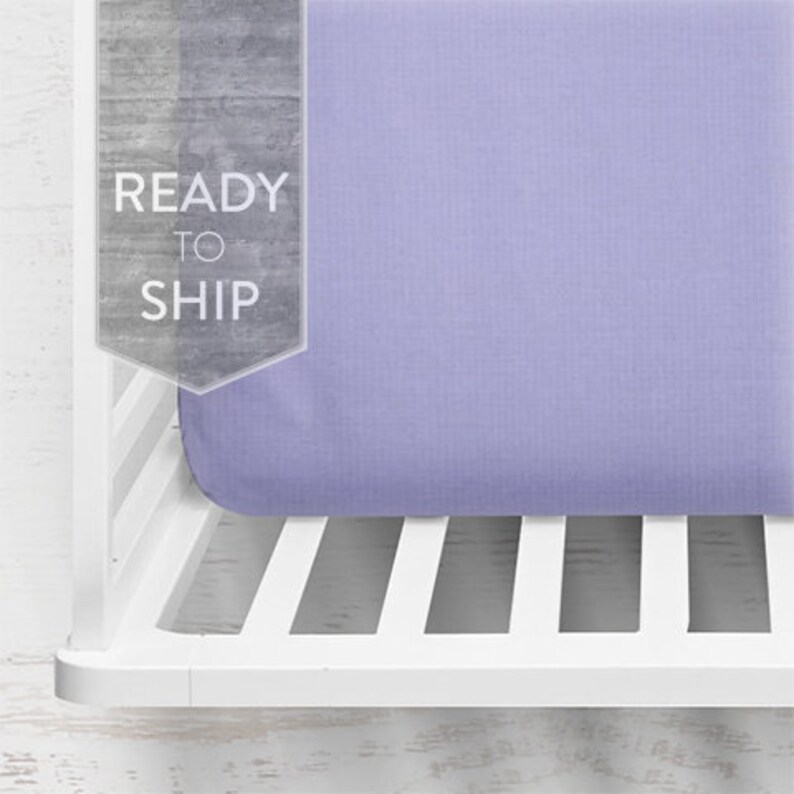 Lavender Crib Sheet Purple Fitted Crib Sheet Baby Bedding Etsy