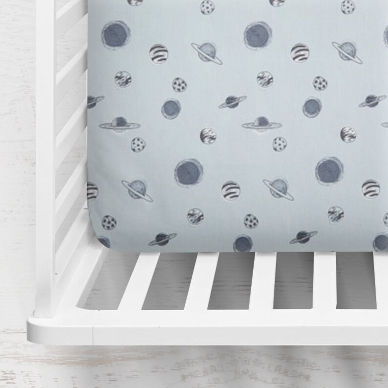 Planetarium Crib Sheet ~ Fitted Crib Sheet ~ Baby Bedding ~ Crib Sheet ~ Crib Bedding ~ Baby Gift ~ Planet Nursery ~ Quick Ship