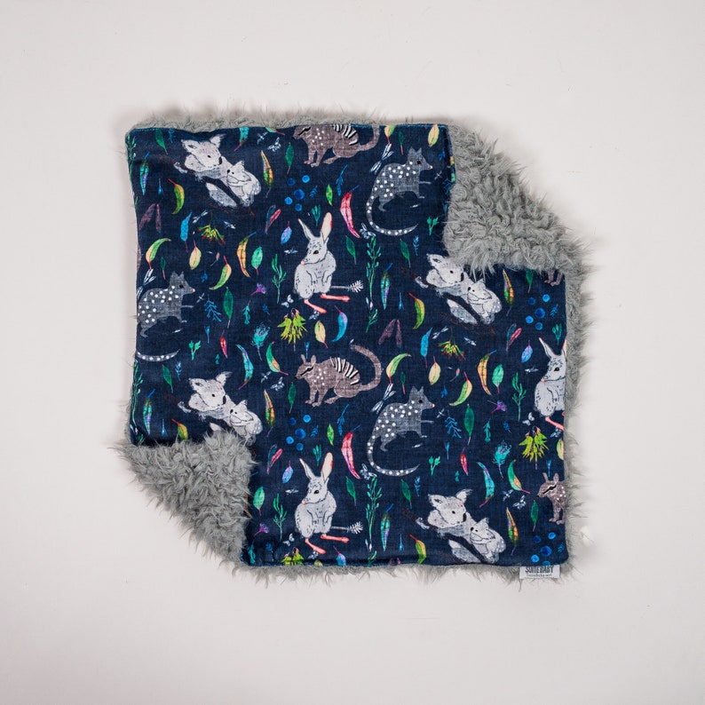 Lovey Marsupial ~ Lovey ~ Kangaroo Lovey ~ Animal Fur Lovey ~ Mini Baby Blanket ~ Lovie ~ Preemie Lovey ~ Preemie Baby Gifts ~ Quick Ship