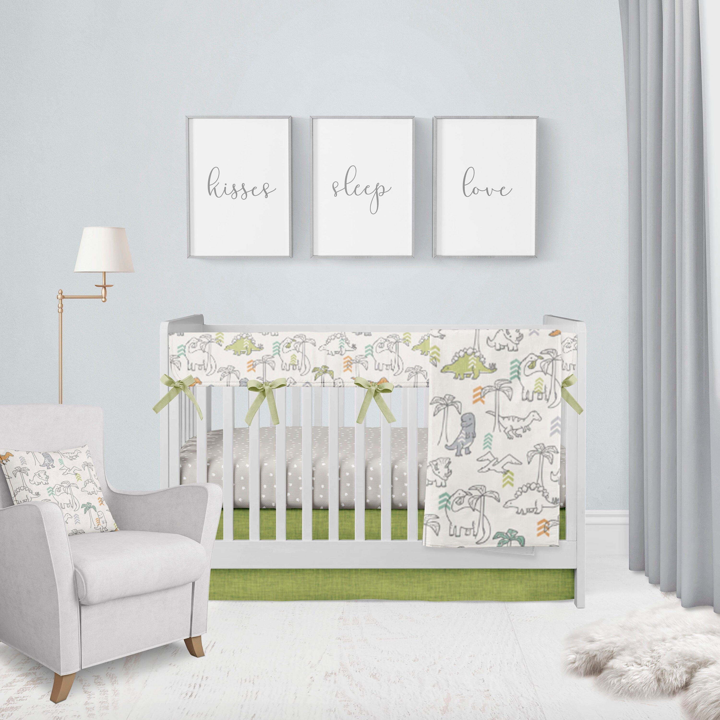 dinosaur crib bedding