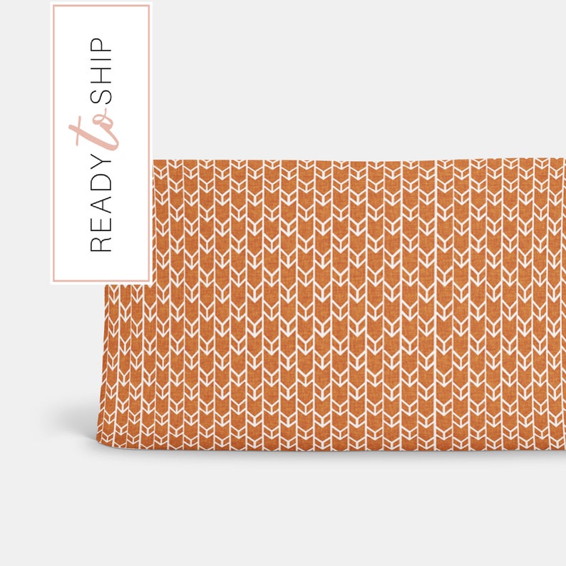 orange changing pad cover