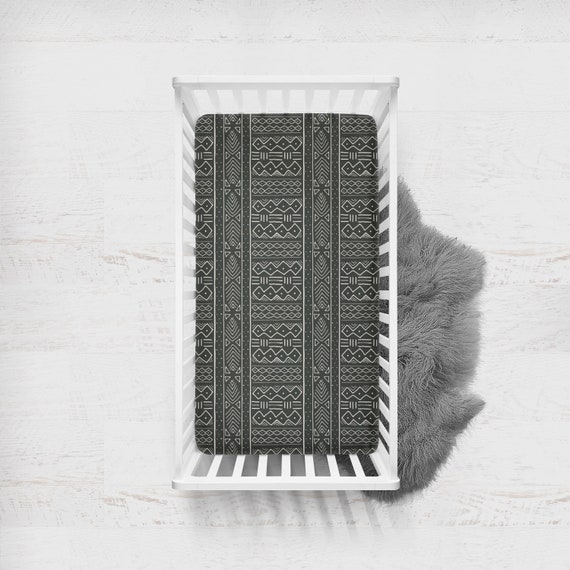 mudcloth crib sheet